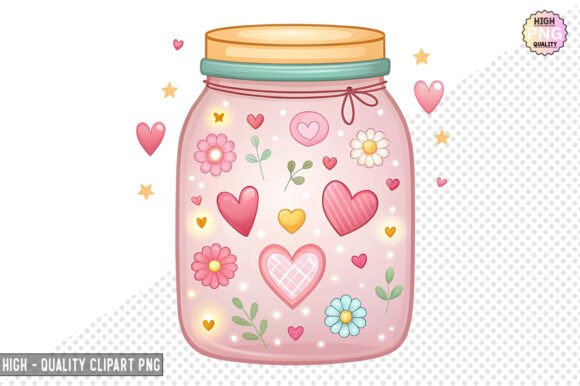 Download Romantic Jar Clipart Design – PNG File - Premium Resources
