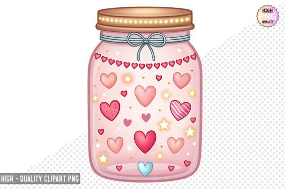 Download Romantic Jar Clipart Design – PNG File - Premium Resources